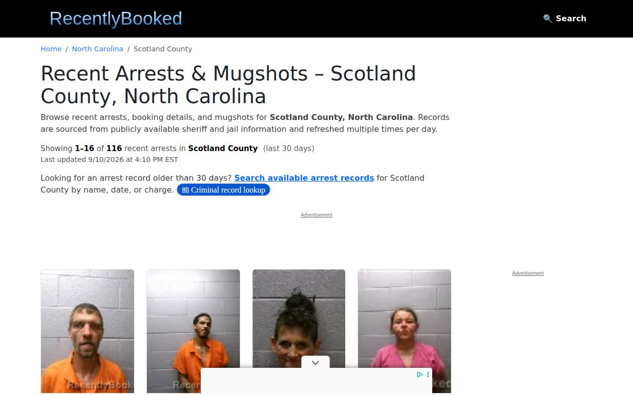 Unofficial RecentlyBooked Scotland County recent-arrest page